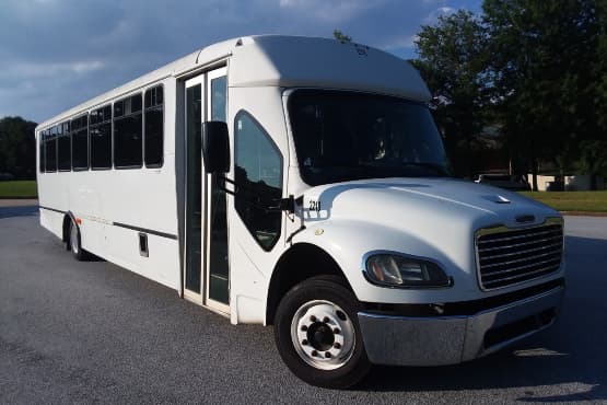 a white minibus